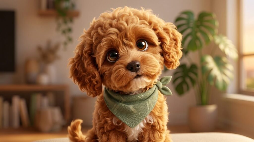 Cute apartment dog tilting head wondering about the best dog breeds for small apartments