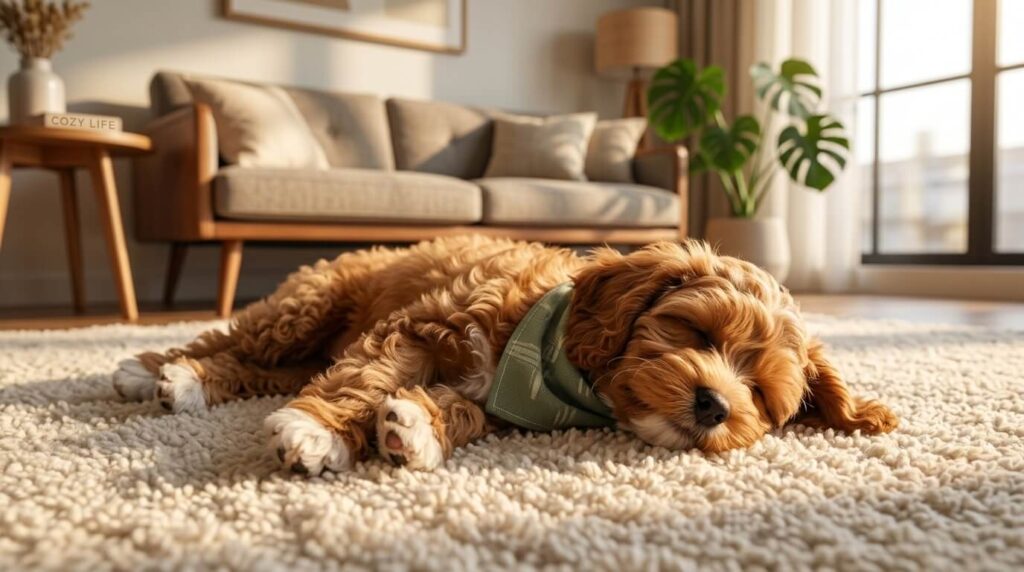 A flat-lay of premium chews and wraps representing the best calming products for dogs
