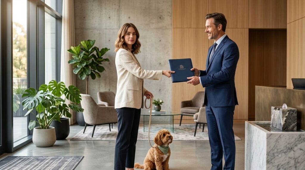 Successfully using a dog resume for rental to get approved for an apartment.